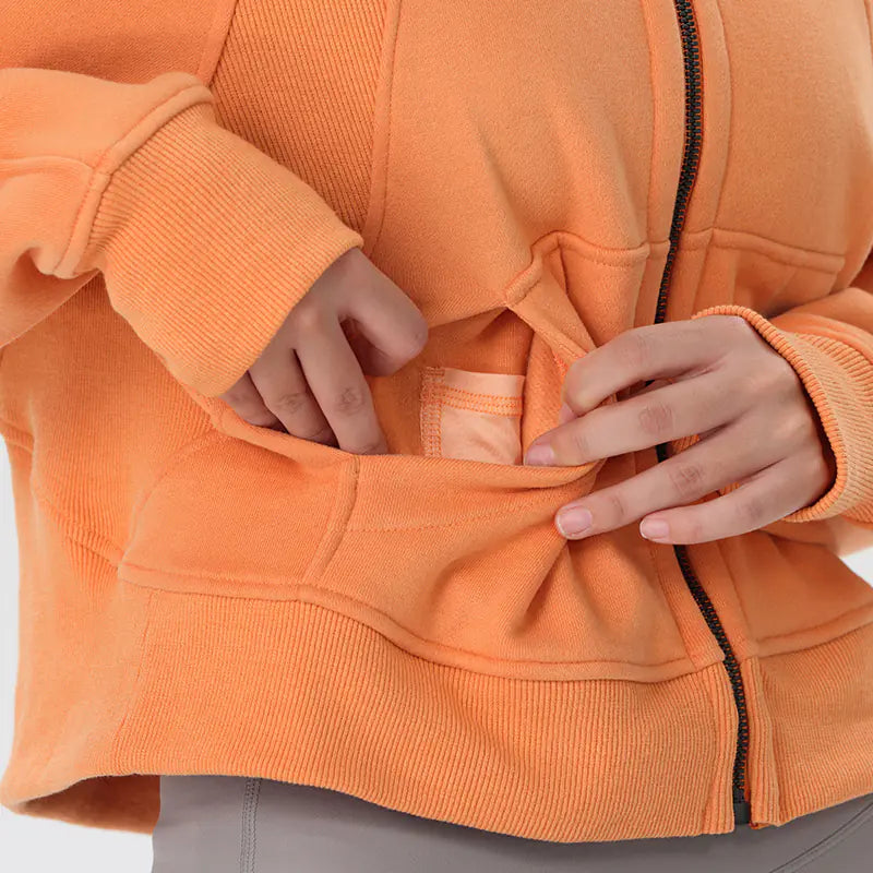 ETHEREAL Hooded Fleece Yoga Jacket