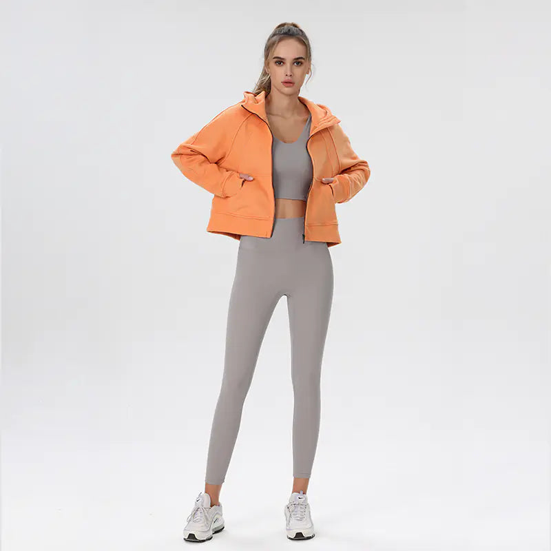 ETHEREAL Hooded Fleece Yoga Jacket