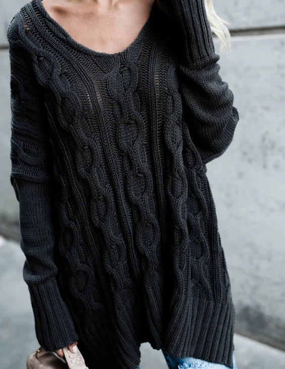 ETHEREAL Sweater Dress with Long Sleeves