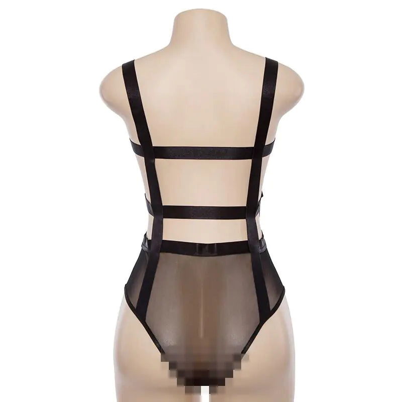 ETHEREAL Backless Jumpsuit with Mesh