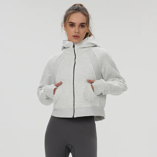ETHEREAL Hooded Fleece Yoga Jacket