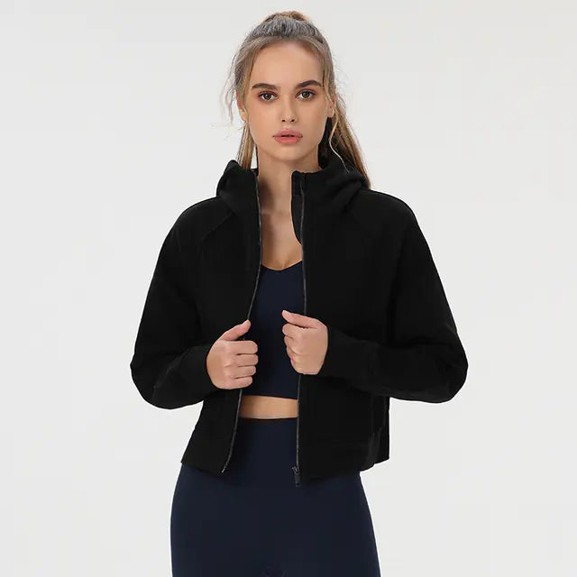 ETHEREAL Hooded Fleece Yoga Jacket
