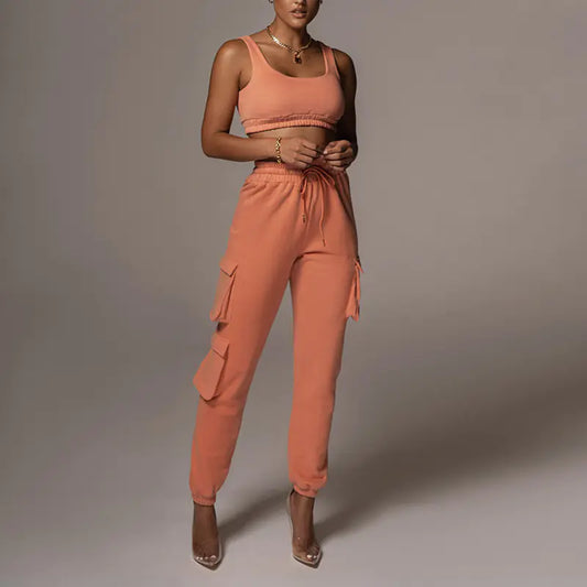 ETHEREAL Crop Top and Pants Set