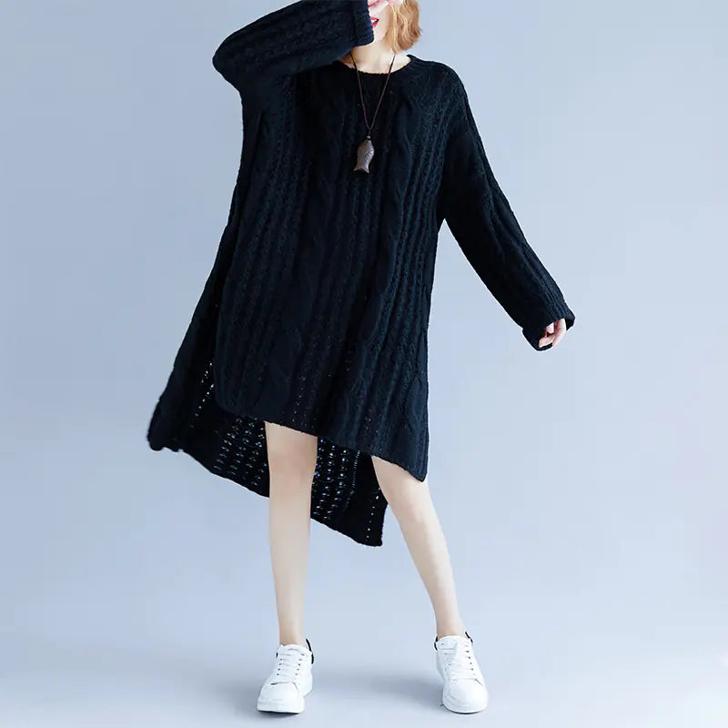 ETHEREAL Sweater Dress with Long Sleeves