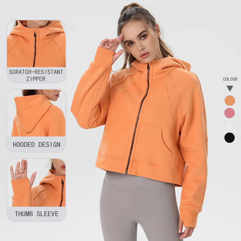 ETHEREAL Hooded Fleece Yoga Jacket