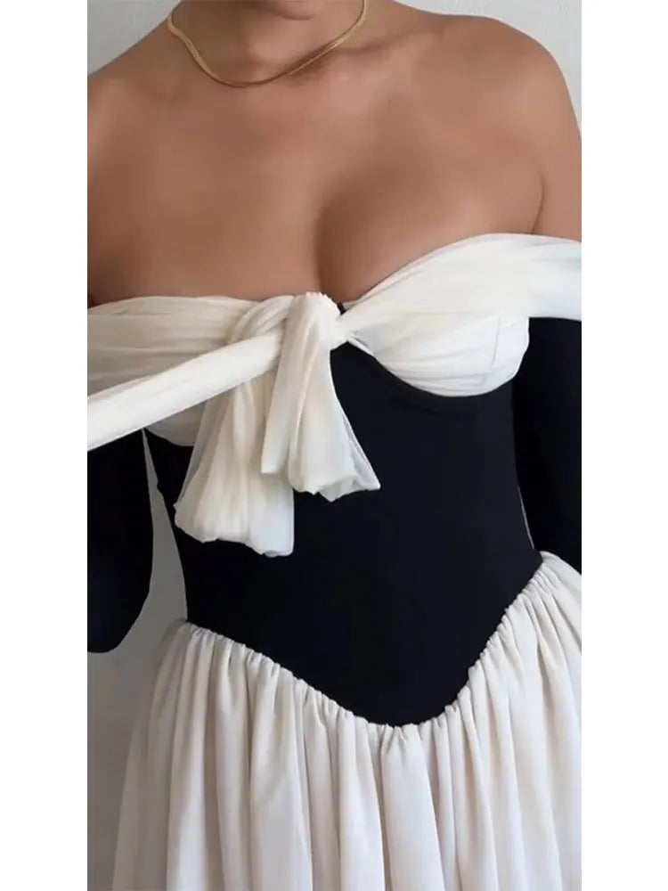 ETHEREAL Shoulder Mini Dress
