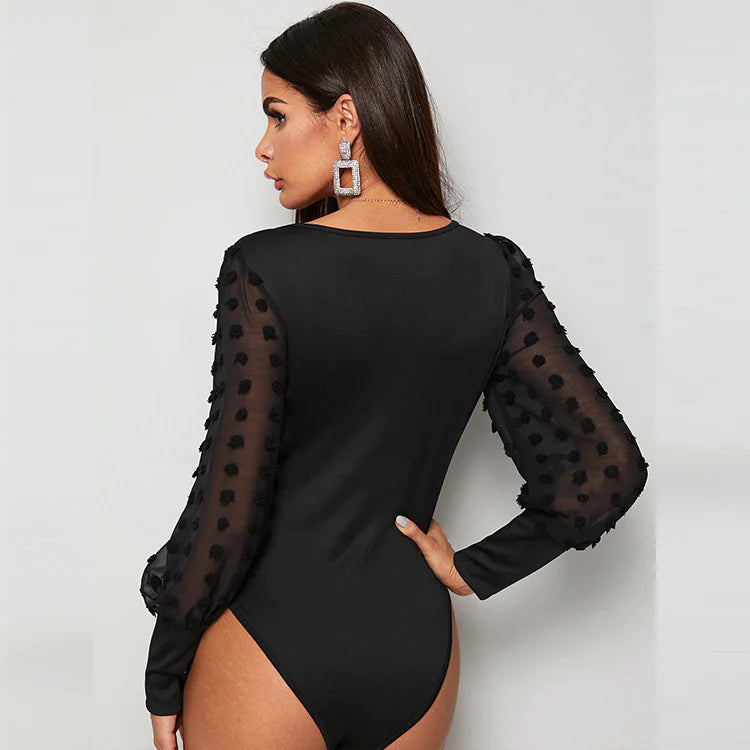 ETHEREAL Slim Fit Long Sleeve Bodysuit