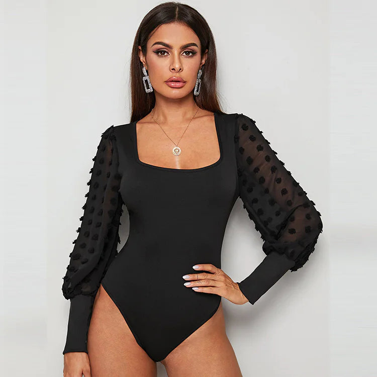 ETHEREAL Slim Fit Long Sleeve Bodysuit