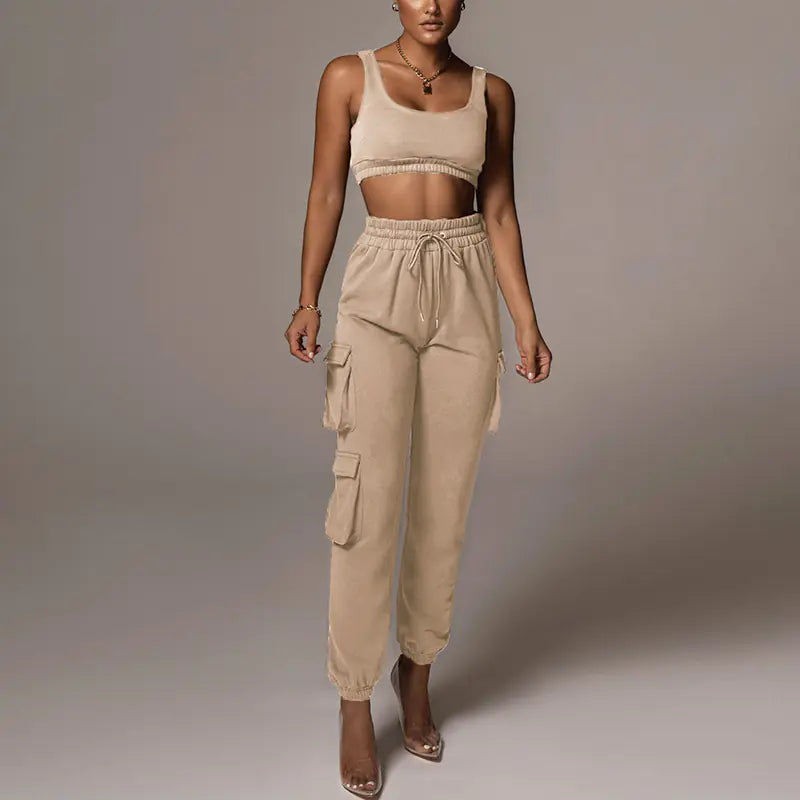 ETHEREAL Crop Top and Pants Set