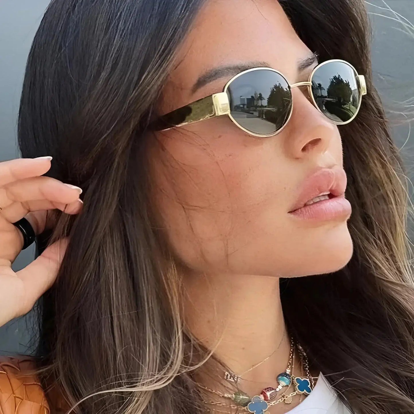 ETHEREAL Oval Sunglasses