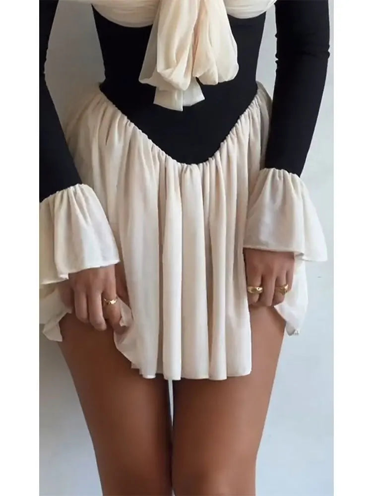 ETHEREAL Shoulder Mini Dress