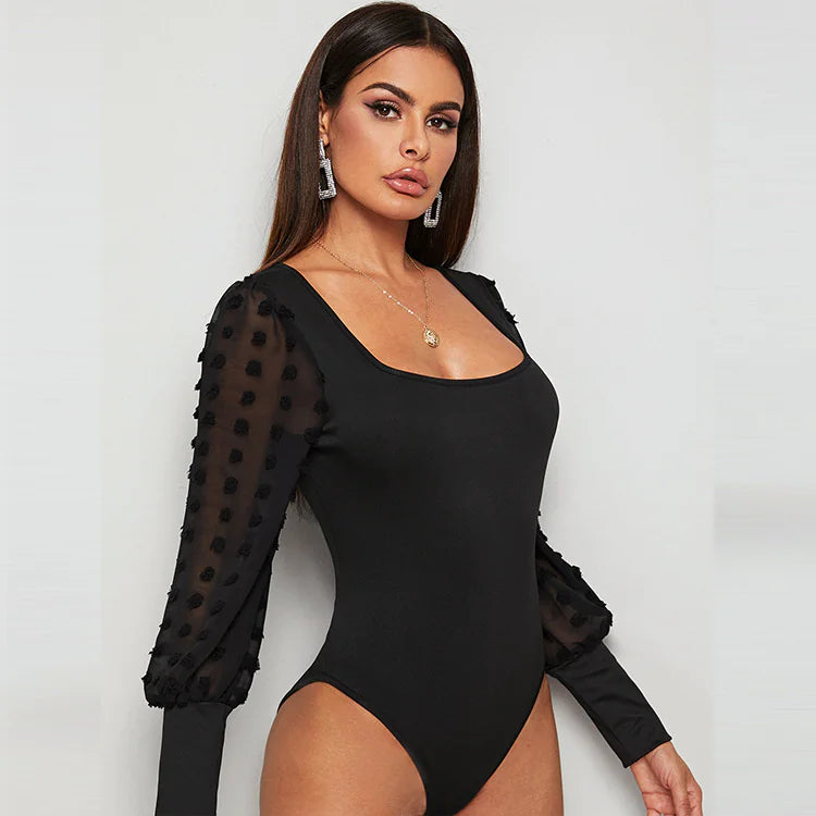 ETHEREAL Slim Fit Long Sleeve Bodysuit