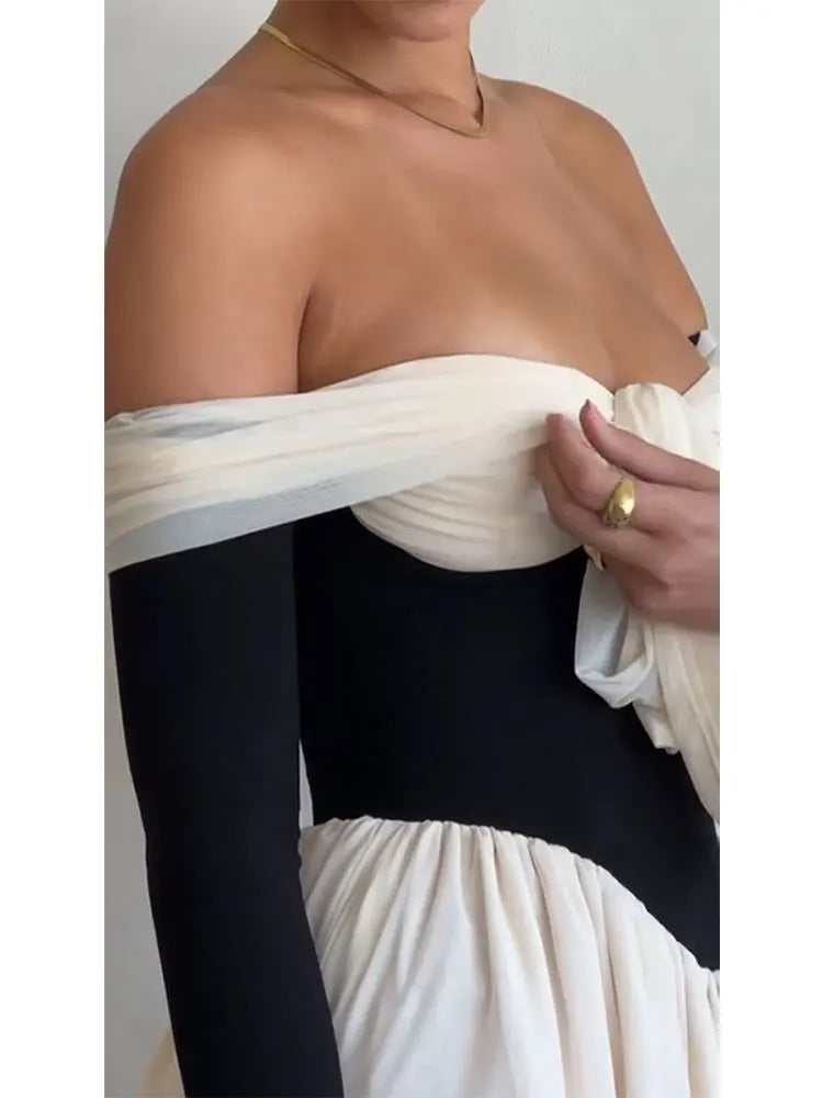 ETHEREAL Shoulder Mini Dress