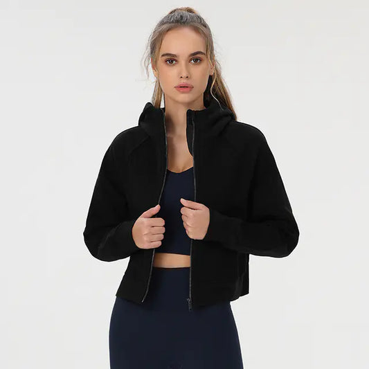 ETHEREAL Hooded Fleece Yoga Jacket