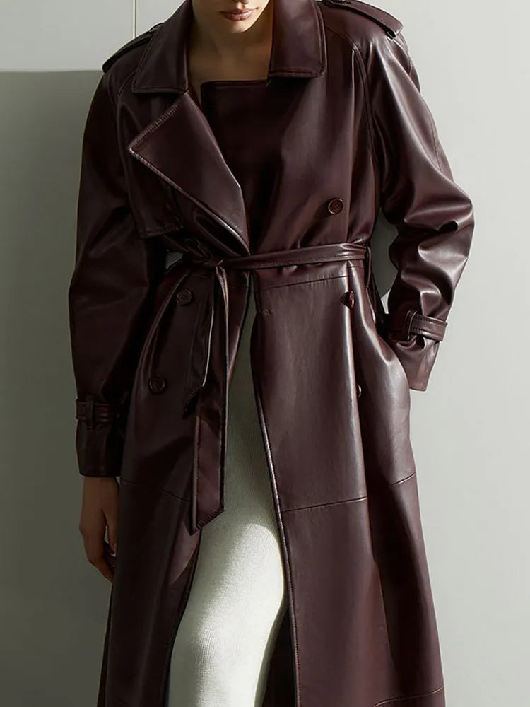 ETHEREAL Winter Leather Coat