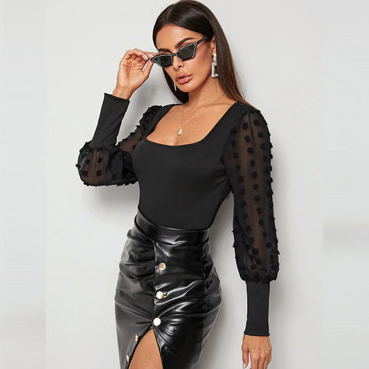 ETHEREAL Slim Fit Long Sleeve Bodysuit
