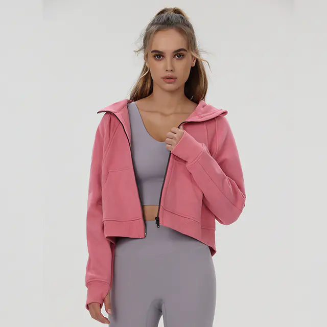 ETHEREAL Hooded Fleece Yoga Jacket