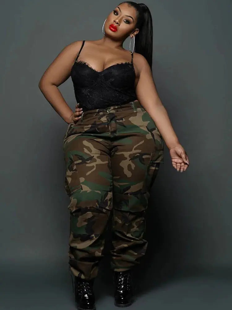 ETHEREAL Camouflage Cargo Jogging Trousers