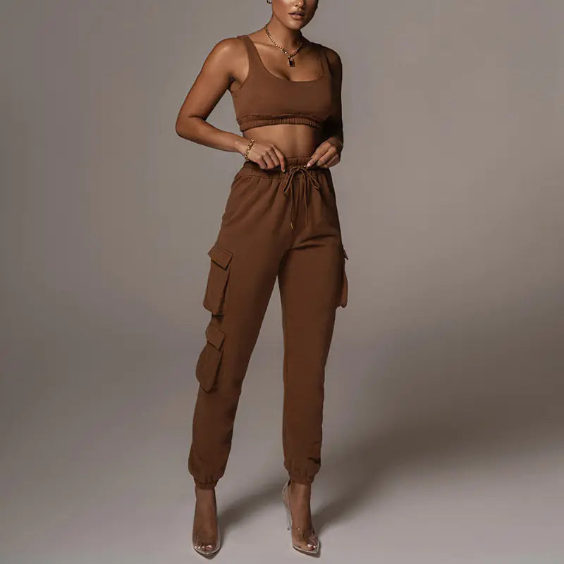 ETHEREAL Crop Top and Pants Set