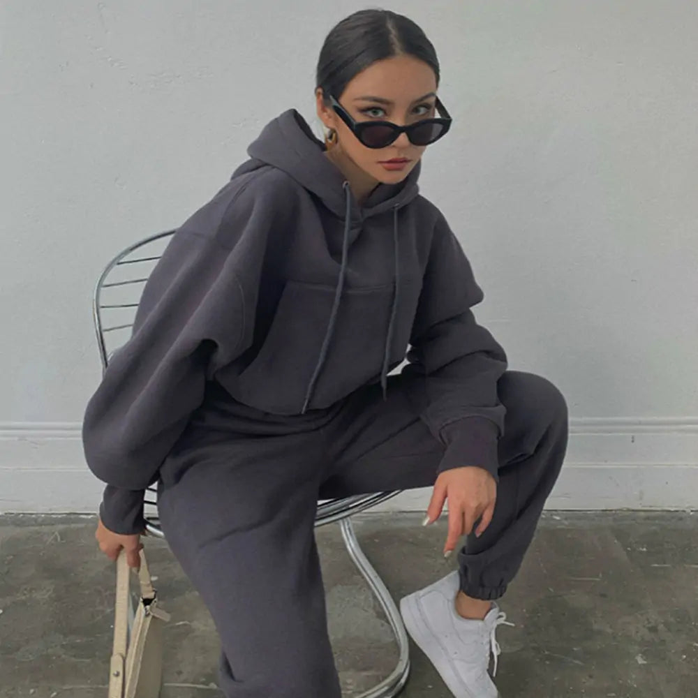 ETHEREAL Warm Hoodie and Pants Set